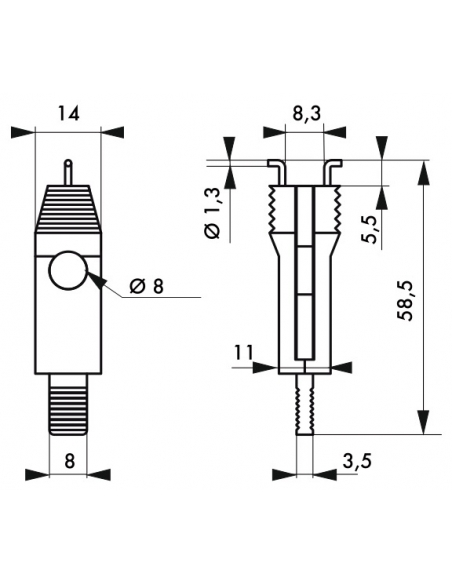 Vista aggiuntiva 1 di Blocco per mini interruttore automatico, 11 mm – THIRARD