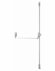 Serratura maniglione antipanico D-Cross per porta d'ingresso 1150mm max, 2/3 punti sopra e sotto, reversibile, grigio - THIRARD