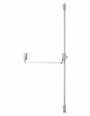Serratura antipanico a 2/3 punti superiore e inferiore, reversibile, verniciata grigia, porta max 1150 mm – THIRARD