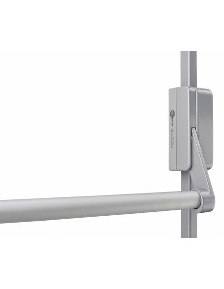 Serratura maniglione antipanico D-Cross per porta d'ingresso 1150mm max, 2/3 punti sopra e sotto, reversibile, grigio - THIRARD