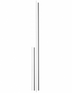 Kit di estensione per serratura maniglione antipanico, superiore e inferiore, per altezza porta 3m max, grigio - THIRARD