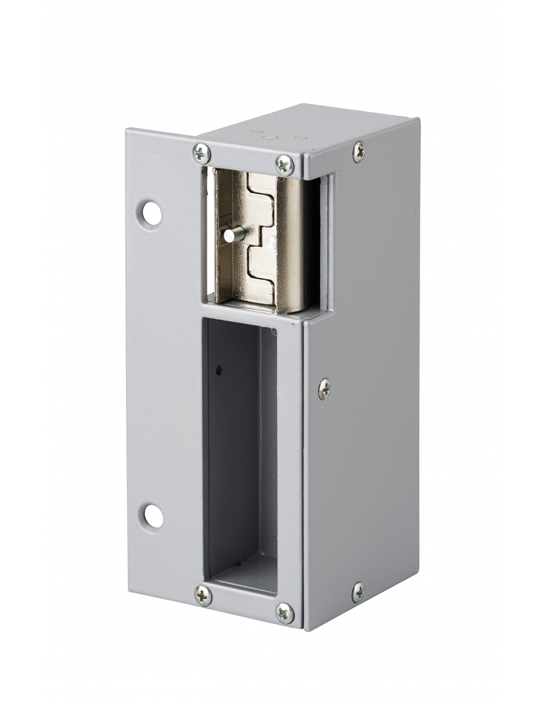 Battente elettrico per serratura verticale a superficie, reversibile, 12V,  compatibile con l'esterno, grigio