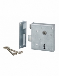 Serratura PDT con scrocco, asse 60 mm, apertura a spingere, 100 x 120 mm, sinistra – THIRARD