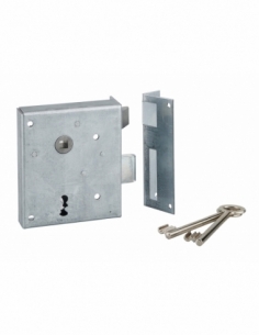 Serratura PDT con scrocco, asse 60 mm, apertura a spingere, 100 x 120 mm, destra – THIRARD