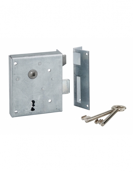 Serratura PDT con scrocco, asse 60 mm, apertura a spingere, 100 x 120 mm, destra – THIRARD