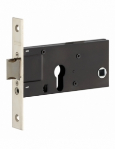 Cassa serratura per cilindro europeo, asse 60 mm, frontale nichelato – THIRARD