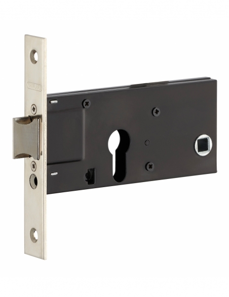 Cassa serratura per cilindro europeo, asse 60 mm, frontale nichelato – THIRARD