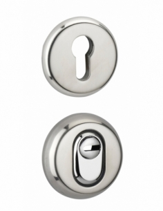 Coppia di rosette di sicurezza rinforzate cromate – THIRARD