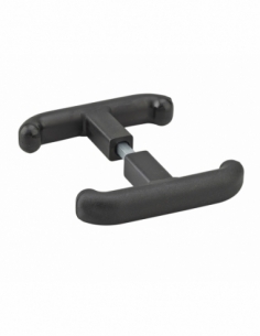 Maniglia doppia a T con quadro da 8 mm, nera, per riferimento 096562 – THIRARD