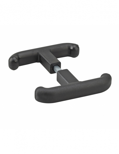 Maniglia doppia a T con quadro da 8 mm, nera, per riferimento 096562 – THIRARD