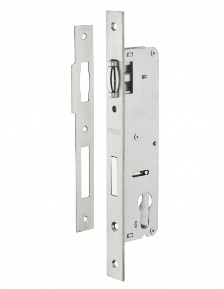 Cassa serratura con asse 30 mm, cilindro e rullo, L 46 mm – THIRARD