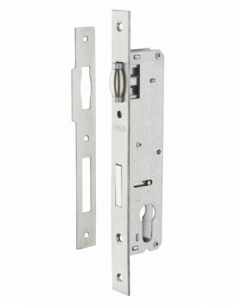 Cassa serratura con asse 25 mm, cilindro e rullo, L 41 mm – THIRARD
