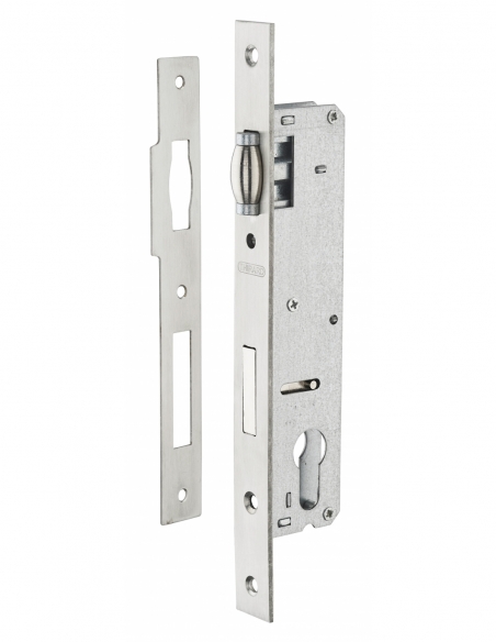 Cassa serratura con asse 25 mm, cilindro e rullo, L 41 mm – THIRARD
