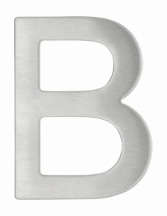 Lettera B adesiva in acciaio inox, altezza 76 mm – THIRARD