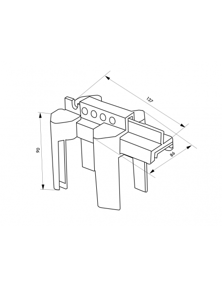 Blocco di regolazione PP 1/4 giro set point della valvola (da 1/2 a 2 1/2), Lockout Tagout LOTO - THIRARD