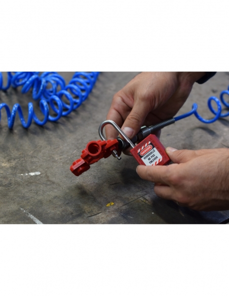 Vista aggiuntiva 1 di Blocco di sicurezza in nylon per raccordi pneumatici – THIRARD