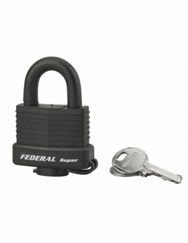 Lucchetto Sea Line Federal Lock, ottone, esterno, arco in acciaio inox, 40mm, 2 chiavi - THIRARD