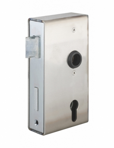 Serratura da saldare per cilindro europeo e cancello, asse 60 mm, tubo 40 mm – THIRARD