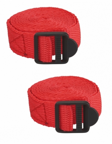 Set di 2 cinghie per bagagli da 1,80 m con fibbia in plastica – THIRARD
