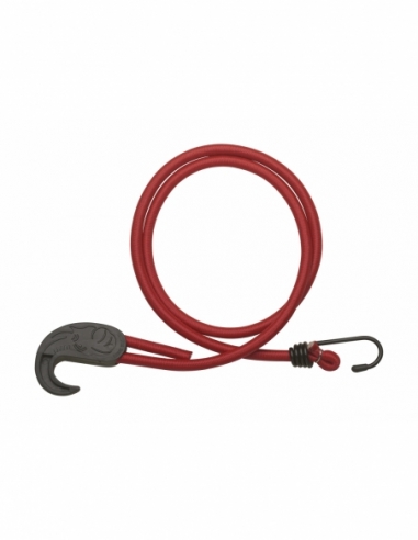 Tenditore in gomma con ganci, 8mmx1m, rosso - THIRARD