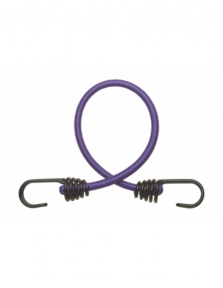 Vista aggiuntiva 1 di Set di 2 tenditori elastici Ø 8 mm x 45 cm con gancio, viola – THIRARD