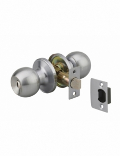 Serratura con scrocco per WC, cromo opaco, asse regolabile 60/70 mm – THIRARD