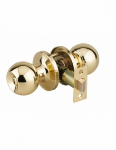 Serratura con scrocco per WC, dorata, asse regolabile 60/70 mm – THIRARD