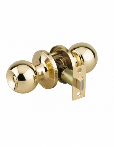 Serratura con scrocco per WC, dorata, asse regolabile 60/70 mm – THIRARD