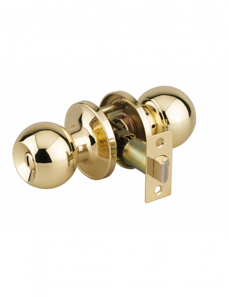 Serratura con scrocco per WC, dorata, asse regolabile 60/70 mm – THIRARD