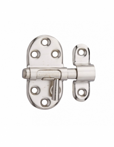 Chiusura a chiavistello per porta, acciaio, scrocco Ø 7 mm, nichelato – THIRARD