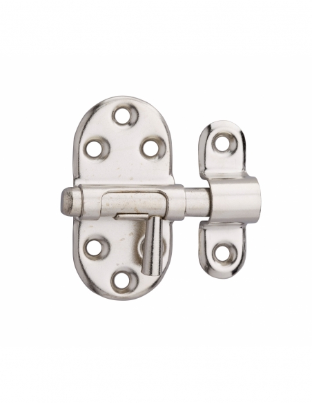 Chiusura a chiavistello per porta, acciaio, scrocco Ø 7 mm, nichelato – THIRARD