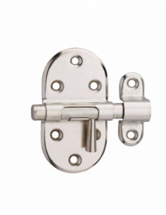 Chiusura a chiavistello per porta, acciaio, Ø 8 mm, nichelato – THIRARD