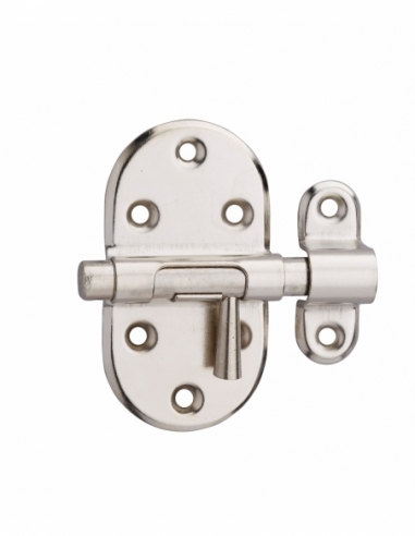 Chiusura a chiavistello per porta, acciaio, Ø 8 mm, nichelato – THIRARD