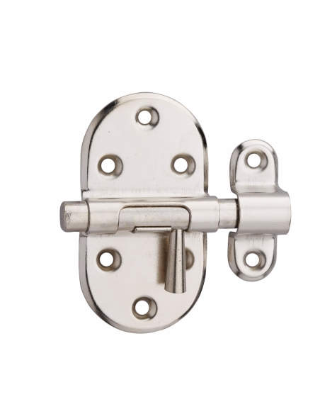 Chiusura a chiavistello per porta, acciaio, Ø 8 mm, nichelato – THIRARD