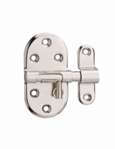 Chiusura a chiavistello per porta, acciaio, Ø 9mm, nichelato - THIRARD