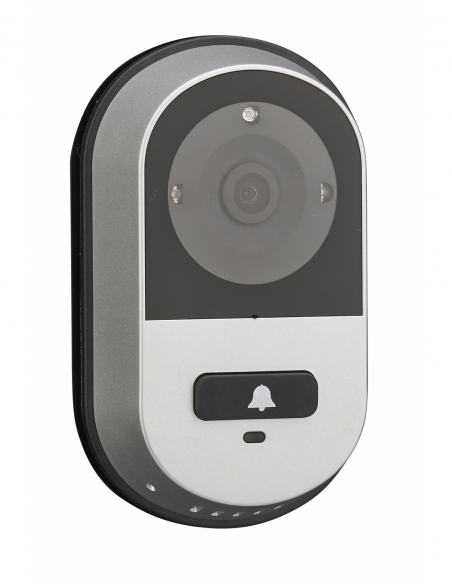 Spioncino digitale connesso, finitura argento – THIRARD