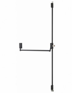 Serratura antipanico reversibile a 2/3 punti, chiusura alta e bassa, nera, porta max 1150 mm – THIRARD
