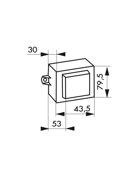 Trasformatore 220 - 12V impulso per serrature elettriche, guida DIN standard, grigio - THIRARD