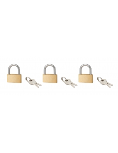 Set di 3 lucchetti BASIC 26 mm in acciaio, di cui 1 in omaggio – SERRUPRIX