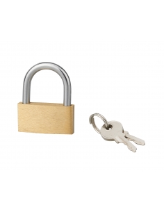 Lucchetto BASIC con chiave, base 35 mm, arco in acciaio, 2 chiavi – SERRUPRIX