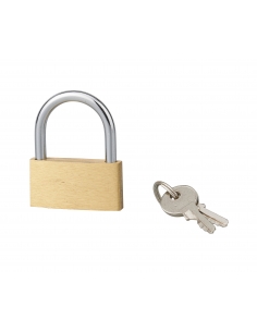 Lucchetto BASIC con chiave, base 40 mm, arco in acciaio, 2 chiavi – SERRUPRIX