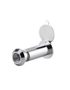 Spioncino ottico 170°, ottone cromato con coperchio otturatore – THIRARD