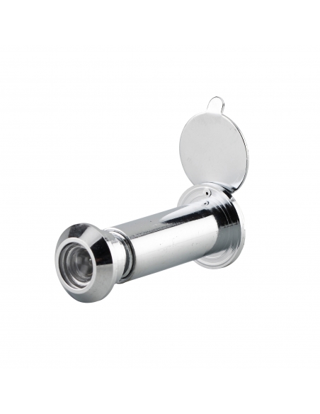 Spioncino ottico 170°, ottone cromato con coperchio otturatore – THIRARD