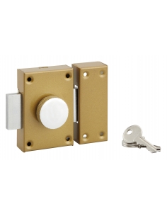 Chiavistello curvo con pomolo e cilindro Ø 25 x 40 mm, 3 chiavi – SERRUPRIX