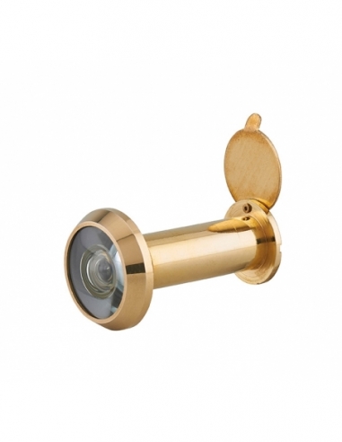Spioncino ottico ignifugo 160° in ottone lucido, 40 mm – THIRARD