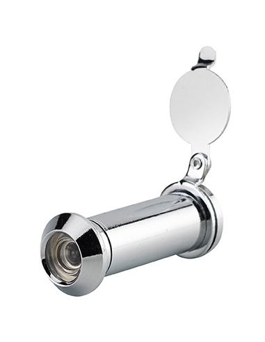 Spioncino ottico 160° in ottone cromato con copriobiettivo – THIRARD