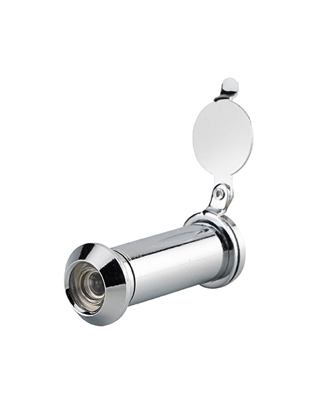 Spioncino ottico 160° in ottone cromato con copriobiettivo – THIRARD