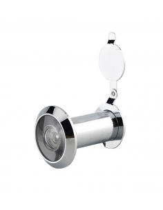 Spioncino ottico ignifugo 200° in ottone cromato con copriobiettivo – THIRARD