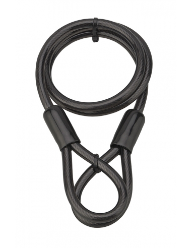 Cavo antifurto acciaio Twisty, bicicletta, casette da giardino, Ø 10, 1,20m, guaina in PVC - THIRARD