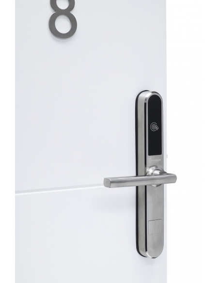 Maniglia elettronica per Hotel, smart lock Room - Finitura Argento - INTELOCK